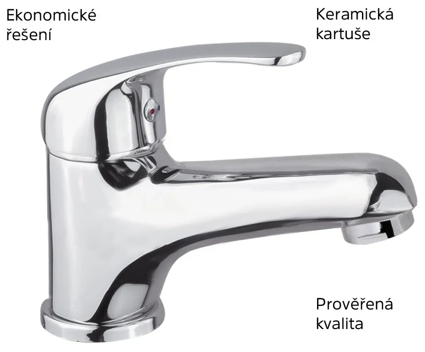 Mereo Mereo, Umývadlová stojanková batéria vyššia, Lila, bez výpuste, vyššia varianta, MER-CBEE10103