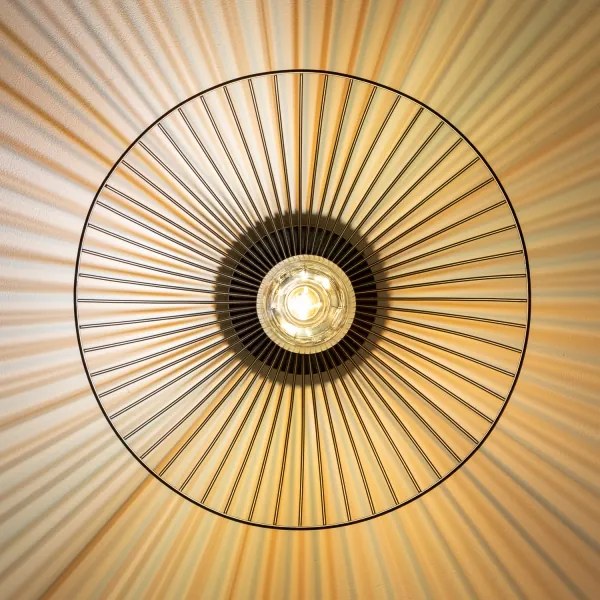 Brilagi - LED prisadený luster CERIA WIRE 1xE27/40W/230V pr. 26 cm čierny