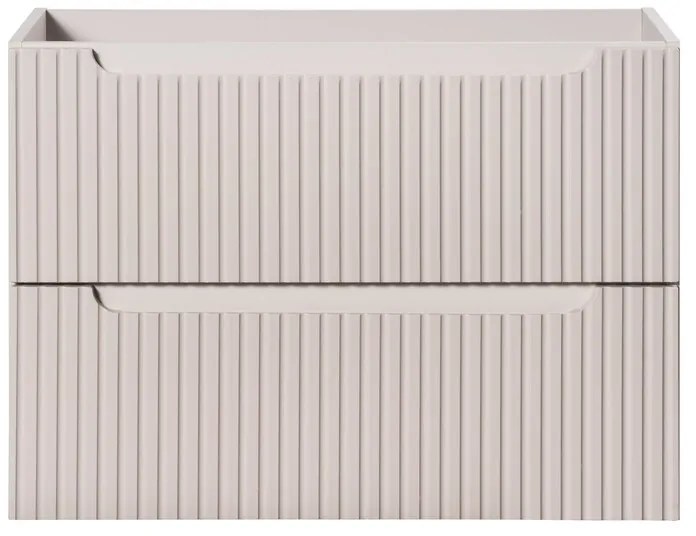 Závěsná skříňka pod umyvadlo Nova Cashmere II s deskou 80 cm kašmír/dub coast evoke