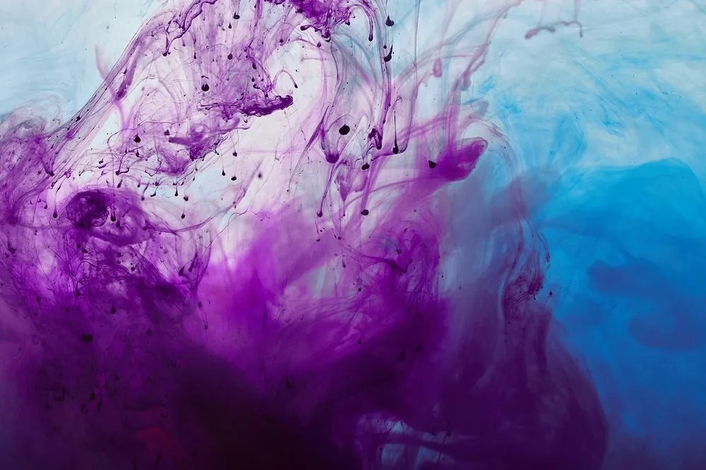 Samolepiaca tapeta kúzelná fialovo-modrá abstrakcia - 150x100