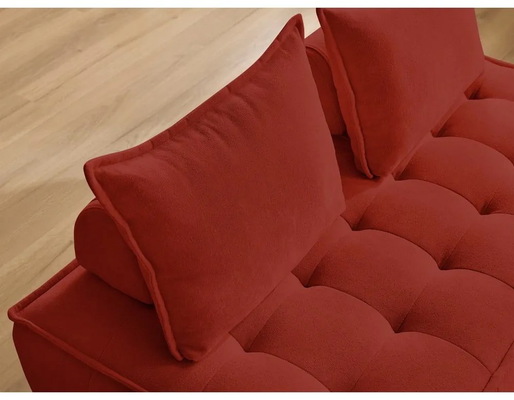 Ženilková pohovka v tehlovej farbe 175 cm Elisa – Bobochic Paris