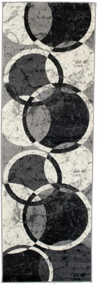 Kusový koberec PP Lina sivý atyp, Velikosti 70x300cm