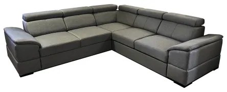 Univerzálna rohová rozkladacia sedacia súprava s úložným priestorom GRANADA tmavošedá