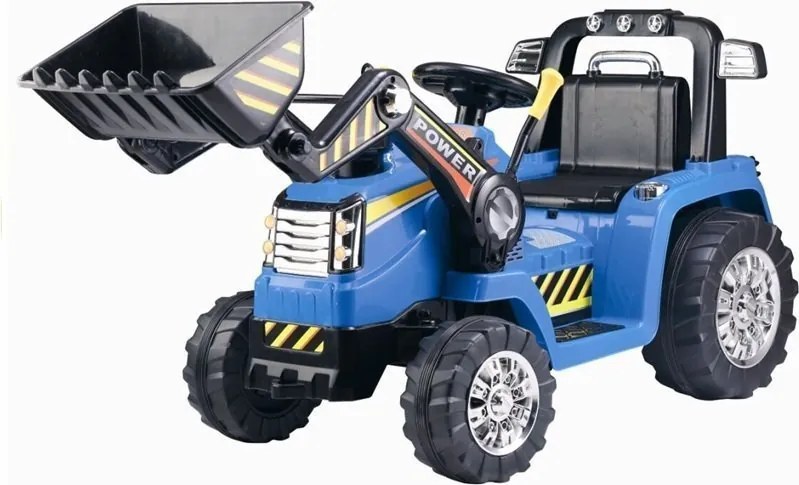 LEAN CARS Elektrický traktor na batérie ZP1005 pre deti modrý