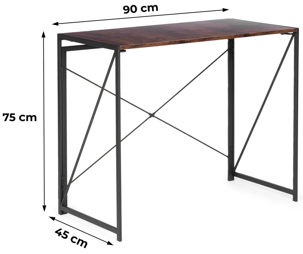 Moderný počítačový stôl v podkroví