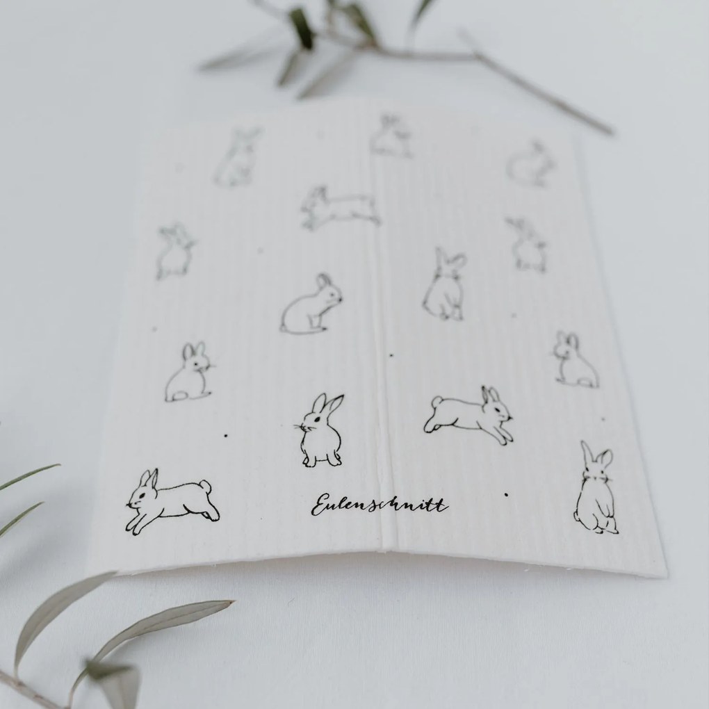 Eulenschnitt Prírodná hubová utierka Rabbit – set 3 ks