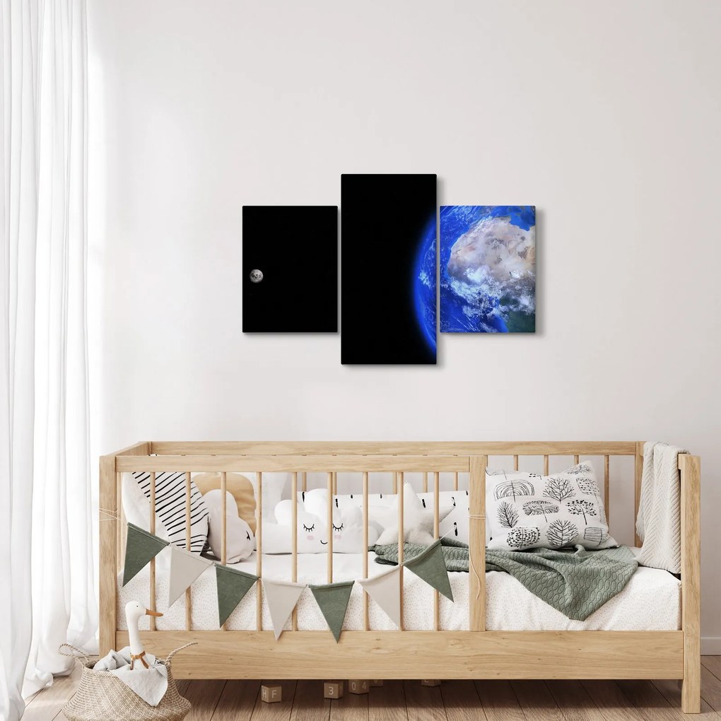 Obraz Mesiaca a Zeme (90x60 cm)