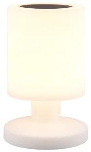 SILVA | Stolná minimalistická biela LED lampa
