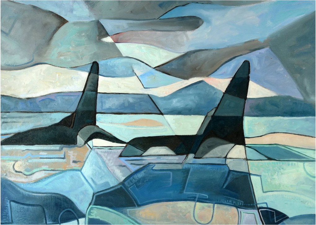 Obraz - Kosatky (70x50 cm)
