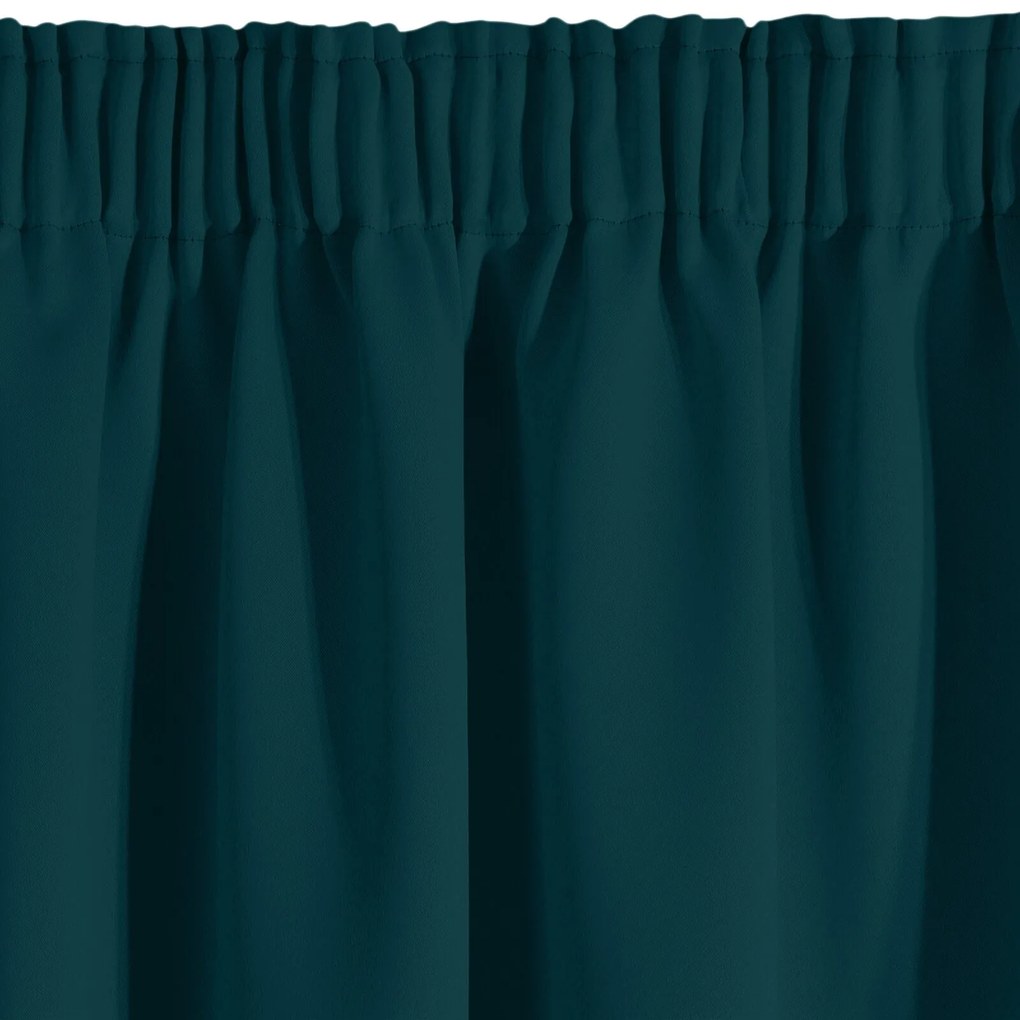 ZATEMŇOVACÍ ZÁVES NA PÁSKE LOGAN 135X270 CM TMAVOTYRKYSOVÁ