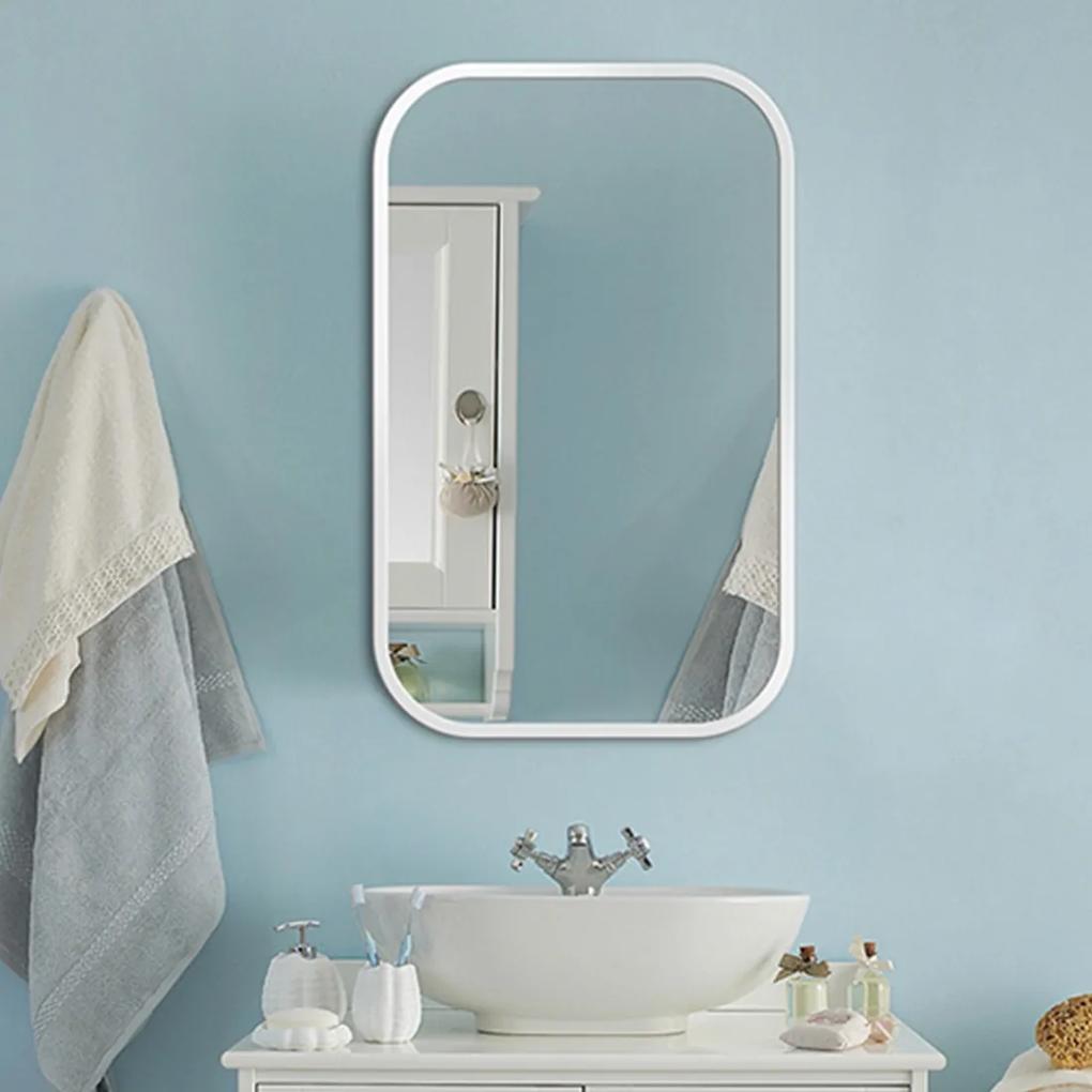 Dizajnové zrkadlo Mirel White Veľkosť: 80 x 110 cm