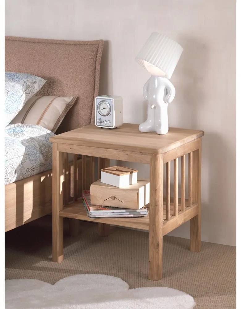 Detský nočný stolík z dubového dreva v prírodnej farbe Forrest – Vipack