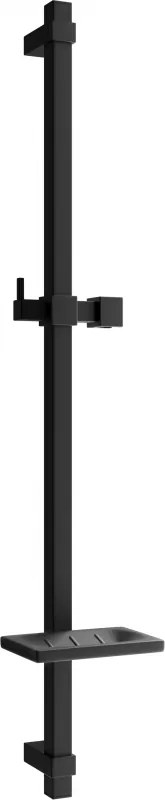 Mexen DQ sprchová tyč s mydelničkou 80 cm, čierna - 79381-70