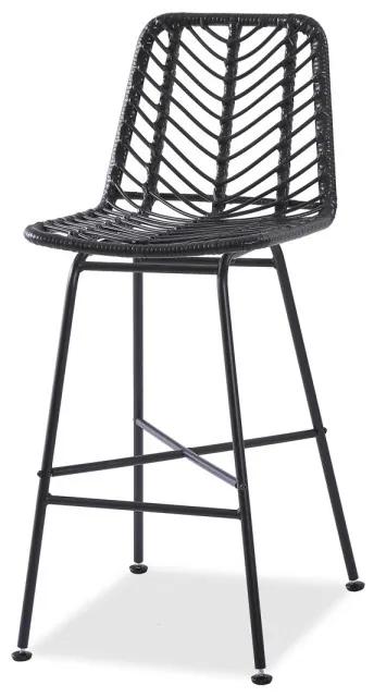 Barová stolička STOOL H97 čierna
