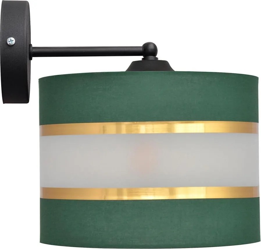 Nástenná lampa HELEN 1xE27/15W/230V zelená/zlatá