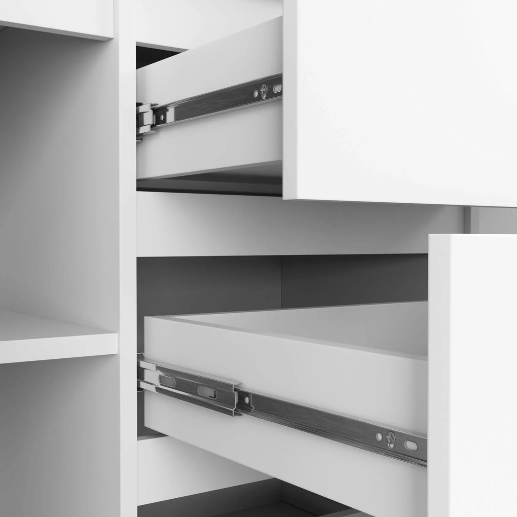 Komoda 120 cm K016 biela
