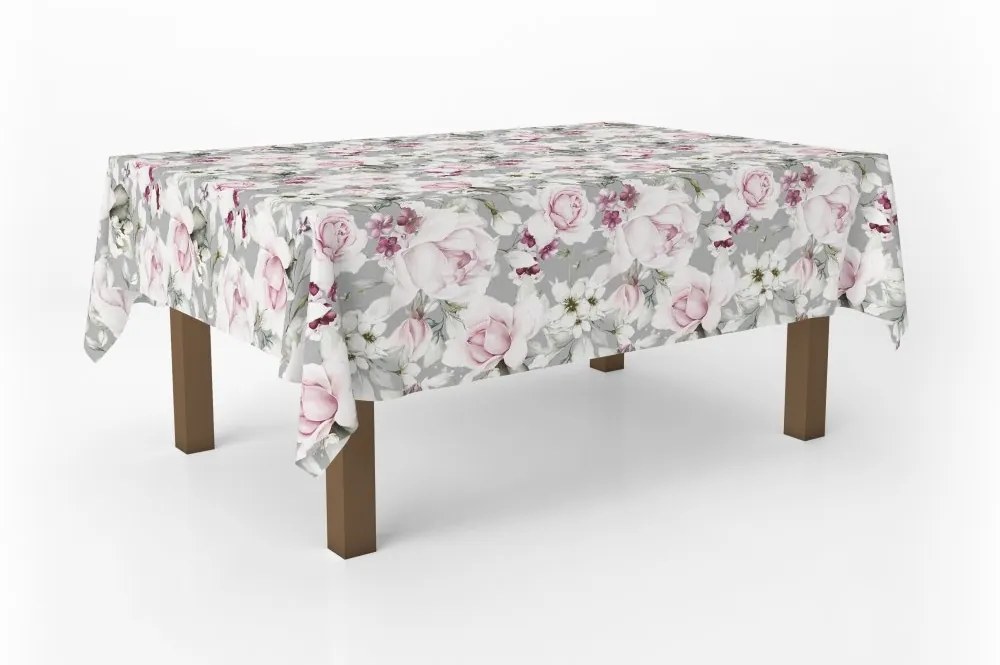 Krásny obrus s potlačou pivónií Šírka: 80 cm | Dĺžka: 80 cm