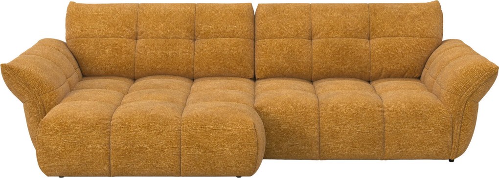 XXXLutz ROHOVÁ SEDAČKA, textil, tmavožltá Welnova - Sedačky - 000552043401