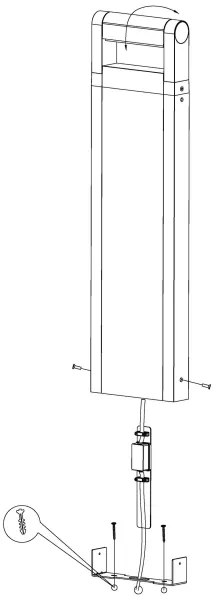 Eglo 98708 - LED Vonkajšia lampa BRIANZA LED/4,8W/230V IP44