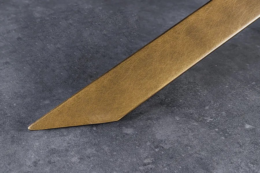 Jedálenský stôl SCULPTURE 280 cm oválny bronzový rám s keramickou doskou, viacfarebný mramorový vzhľad