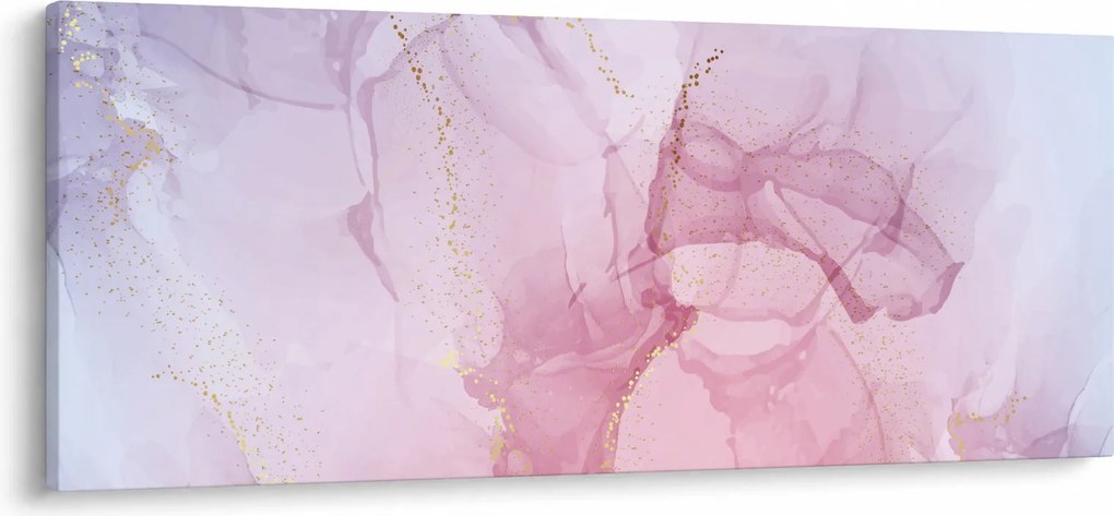 Obraz - Ružové škvrny (120x50 cm)