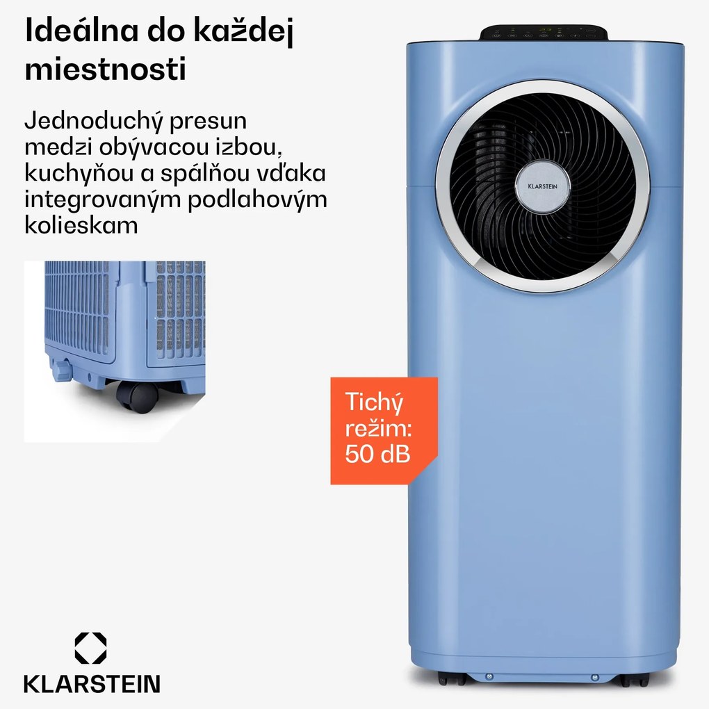 Klarstein Kraftwerk Smart 12K, mobilná klimatizácia 3 v 1, 12 000 BTU, ovládanie cez aplikáciu, diaľkový ovládač