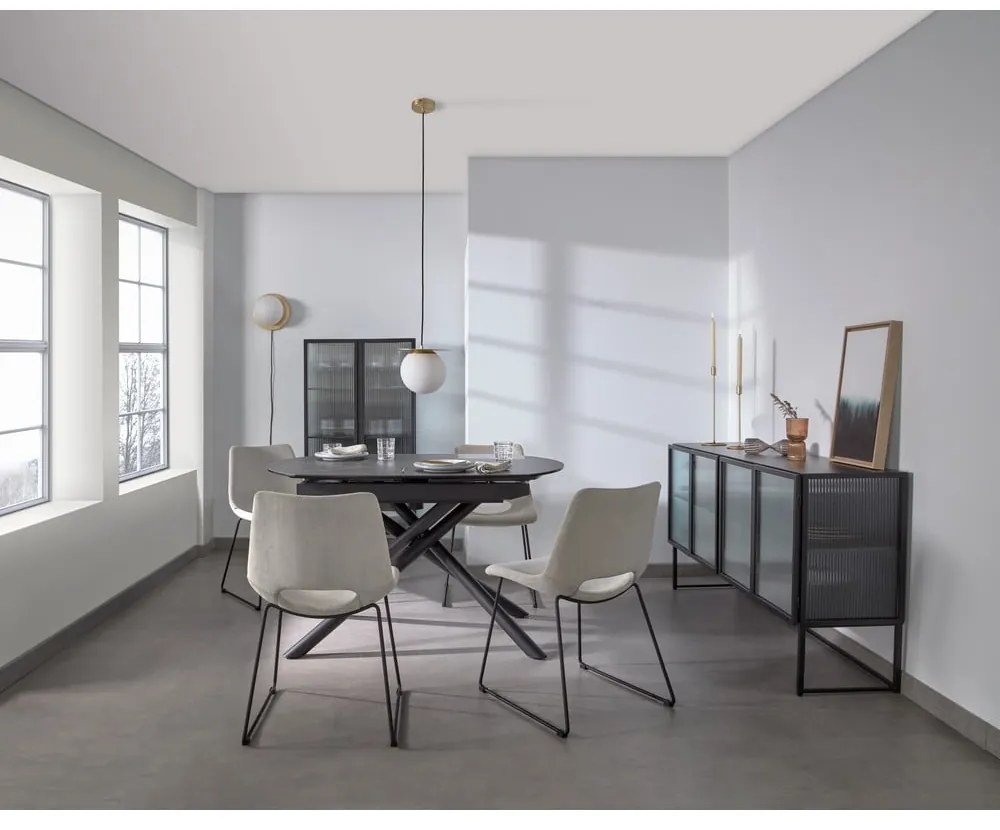 Čierna komoda Kave Home Trixie