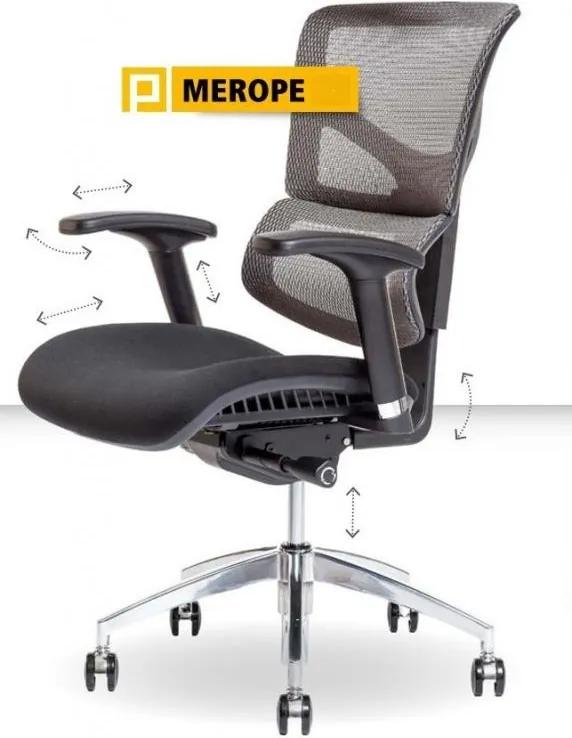 OFFICE PRO -  OFFICE PRO Kancelárska stolička MEROPE BP antracit šedá