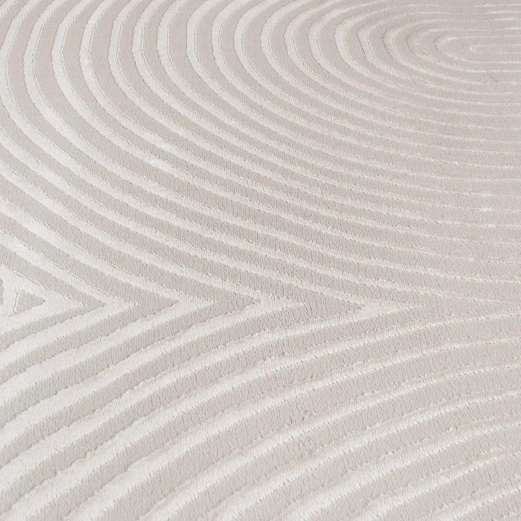 TA Koberec NG83B CREAM/CREAM ELLEN Krémový Obdĺžnikový Rozmer: 120x170 cm