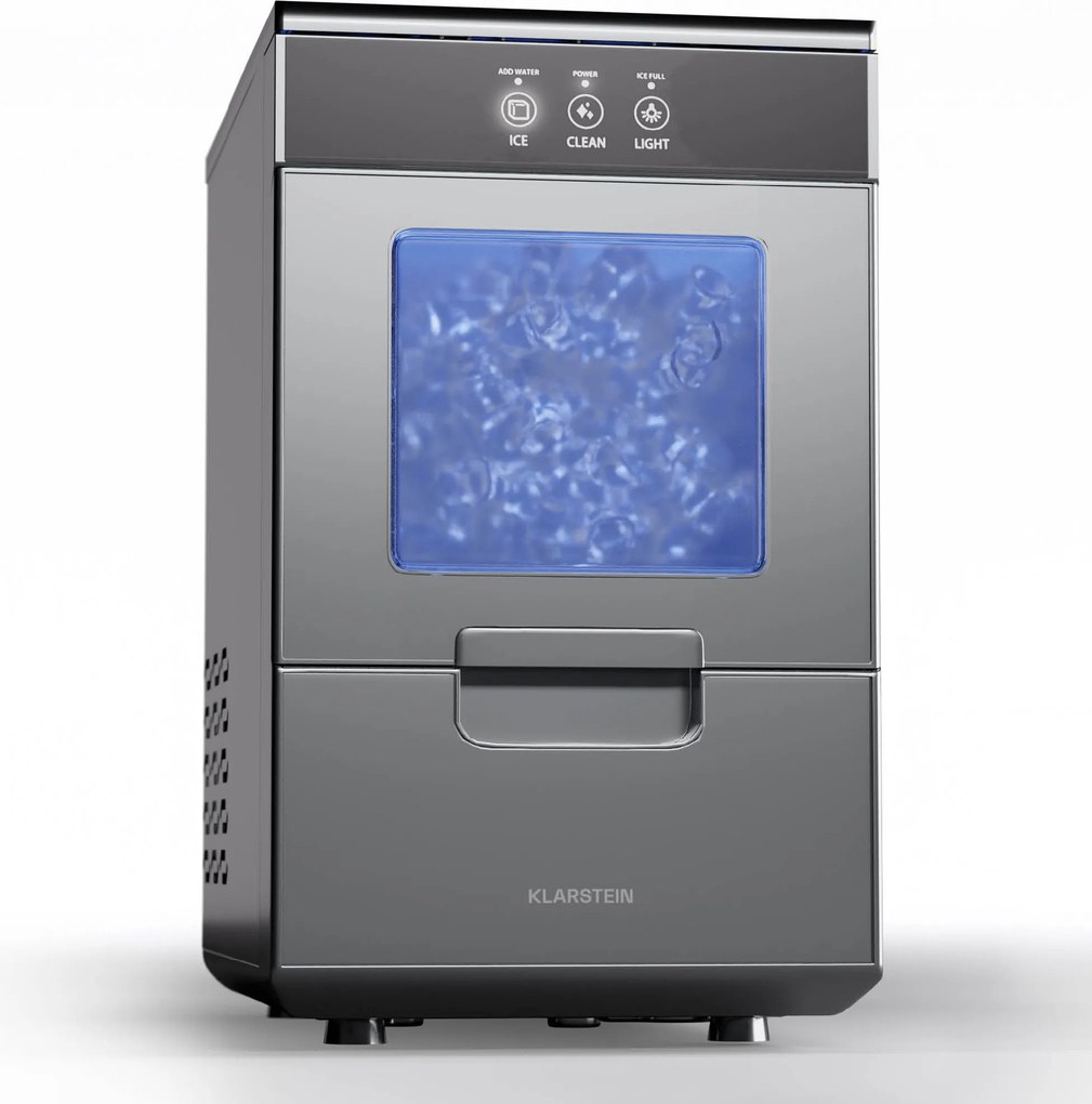 Klarstein Ice Galet, výrobník ľadových nugetiek, 20 kg/24 h, Auto-Clean, 2,2-litrová nádrž na vodu