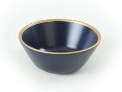 24-dielna jedálenská súprava, modrá/zlatá, keramika