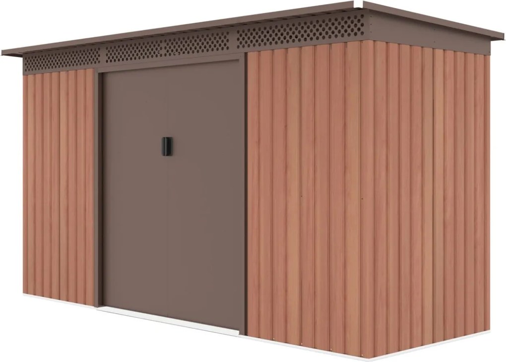 Záhradný domček G21 GRAH 483 - 340 x 142 cm, hnedý