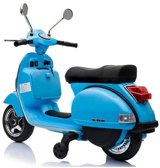 RAMIZ ELEKTRICKÁ MOTORKA - VESPA - MODRÁ - 2x45W - 1x12V4,5Ah - 2023