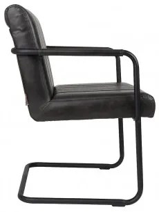 Křeslo Stitched dark grey Dutchbone 1200118