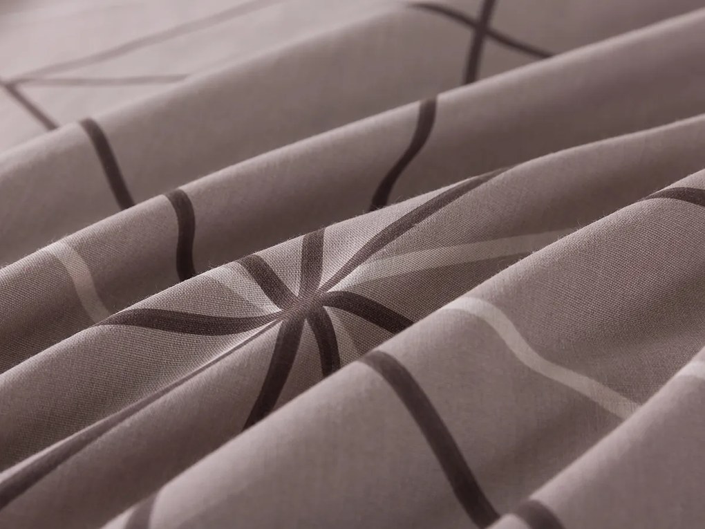 XPOSE® Francúzske bavlnené obliečky SAMUEL - svetlo hnedé