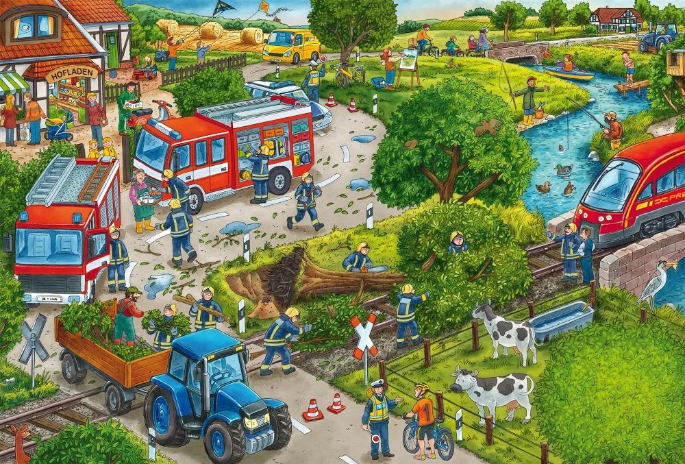 Schmidt Puzzle 3×24 dielikov Hasičský zbor