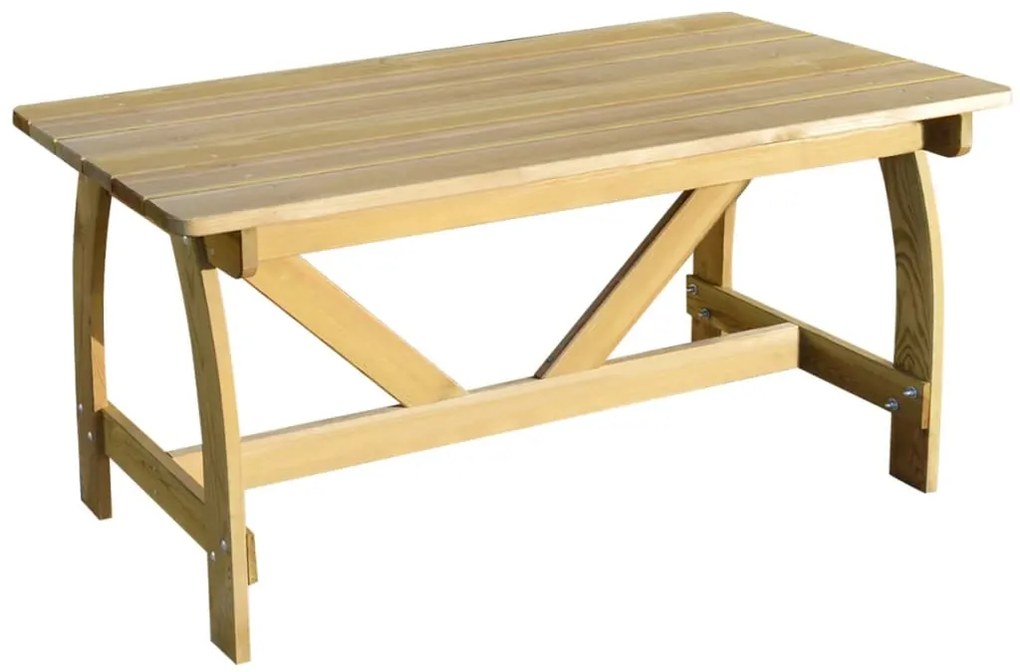 vidaXL Záhradný stôl, impregnované borovicové drevo