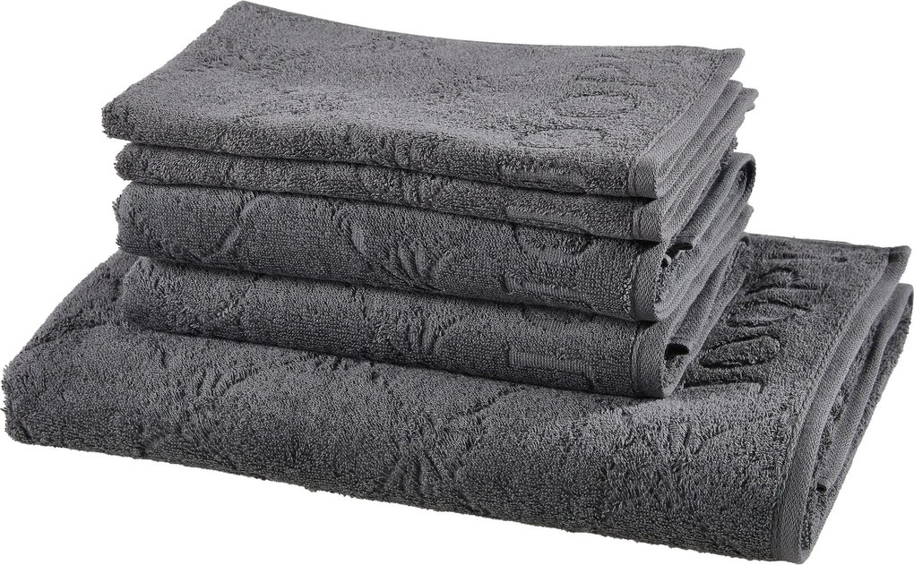 XXXLutz SADA FROTÉ UTERÁKOV, antracitová, sivá Joop! - Kúpeľňový textil - 003367070303