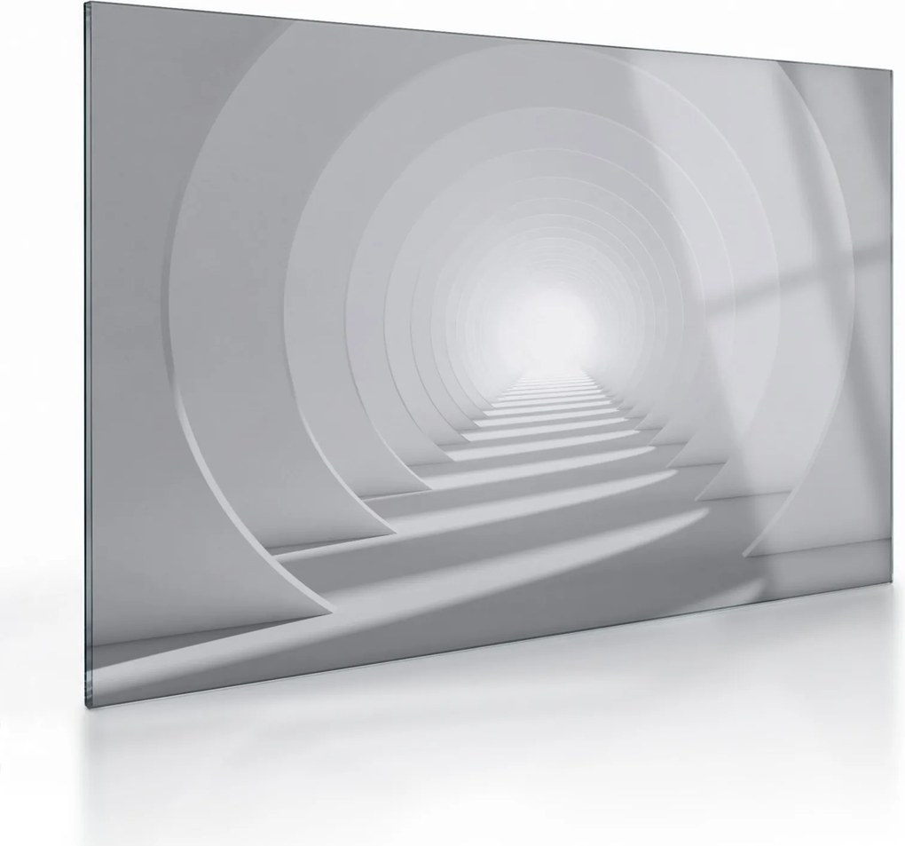 Sklenený obraz - 3D tunel (70x50 cm)