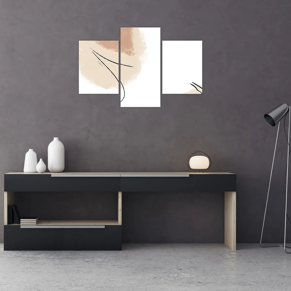 Obraz - Biela abstrakcia (90x60 cm)