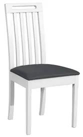 Jedálenská stolička ROMA 10 Biela Tkanina 38B