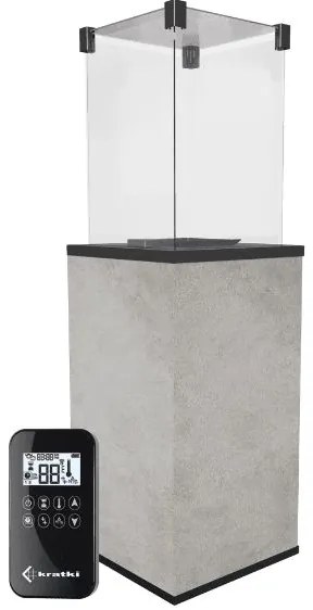 Panelový ohrievač na terasu Oxide Grigio