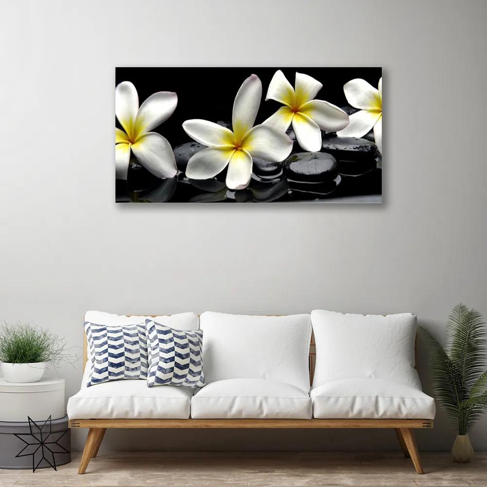Obraz Canvas Kamene kvety kúpele 140x70 cm