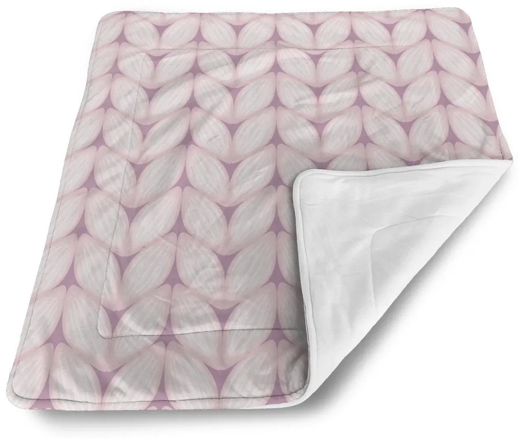 Sablio Deka pre bábätko Bledoružové pletenie - 80x100 cm