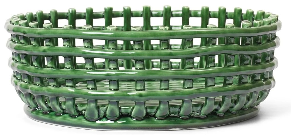 Ferm Living Keramický kôš Emerald Green