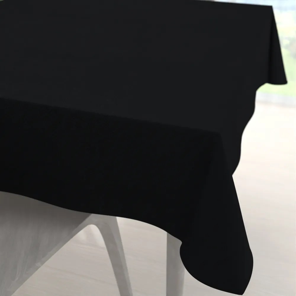 Biante Štvorcový obrus/imitácia brúsenej kože Alcantara ALC-012 Čierny 80x80 cm