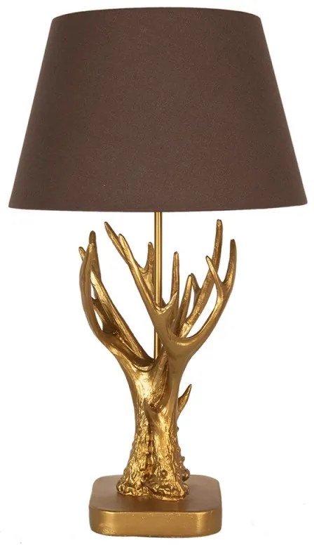 Zlaté stolné svietidlo PAROHY 35*59