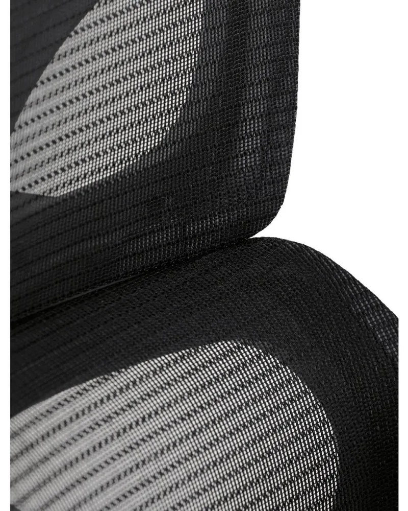 Kancelárska ergonomická stolička GRANT II — sieť, látka, sivá/čierna