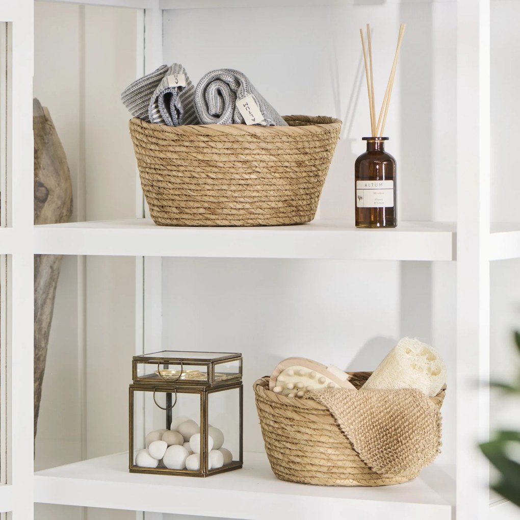 Ib Laursen Úložný kôš Natural Seagrass – sada 2 ks