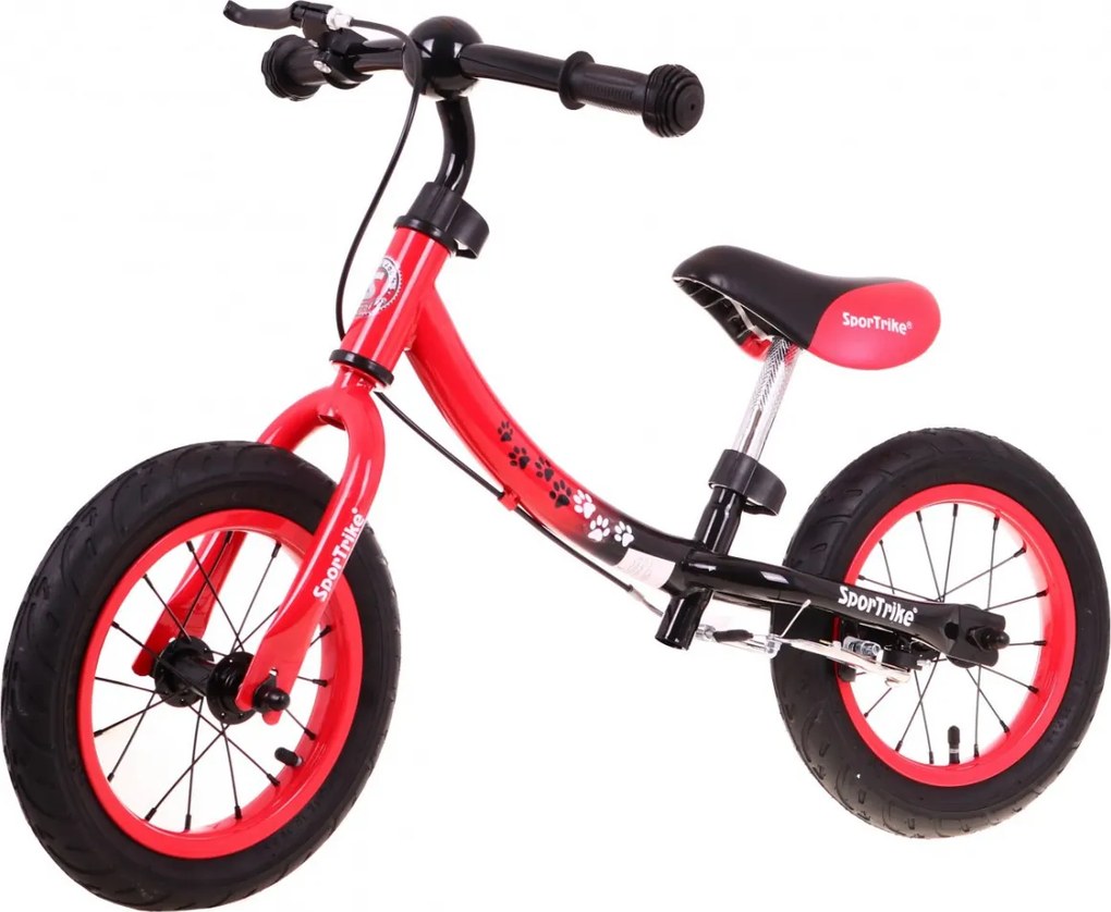Ramiz Detské odrážadlo Boomerang SporTrike červené nácvik jazdy + variabilný rám